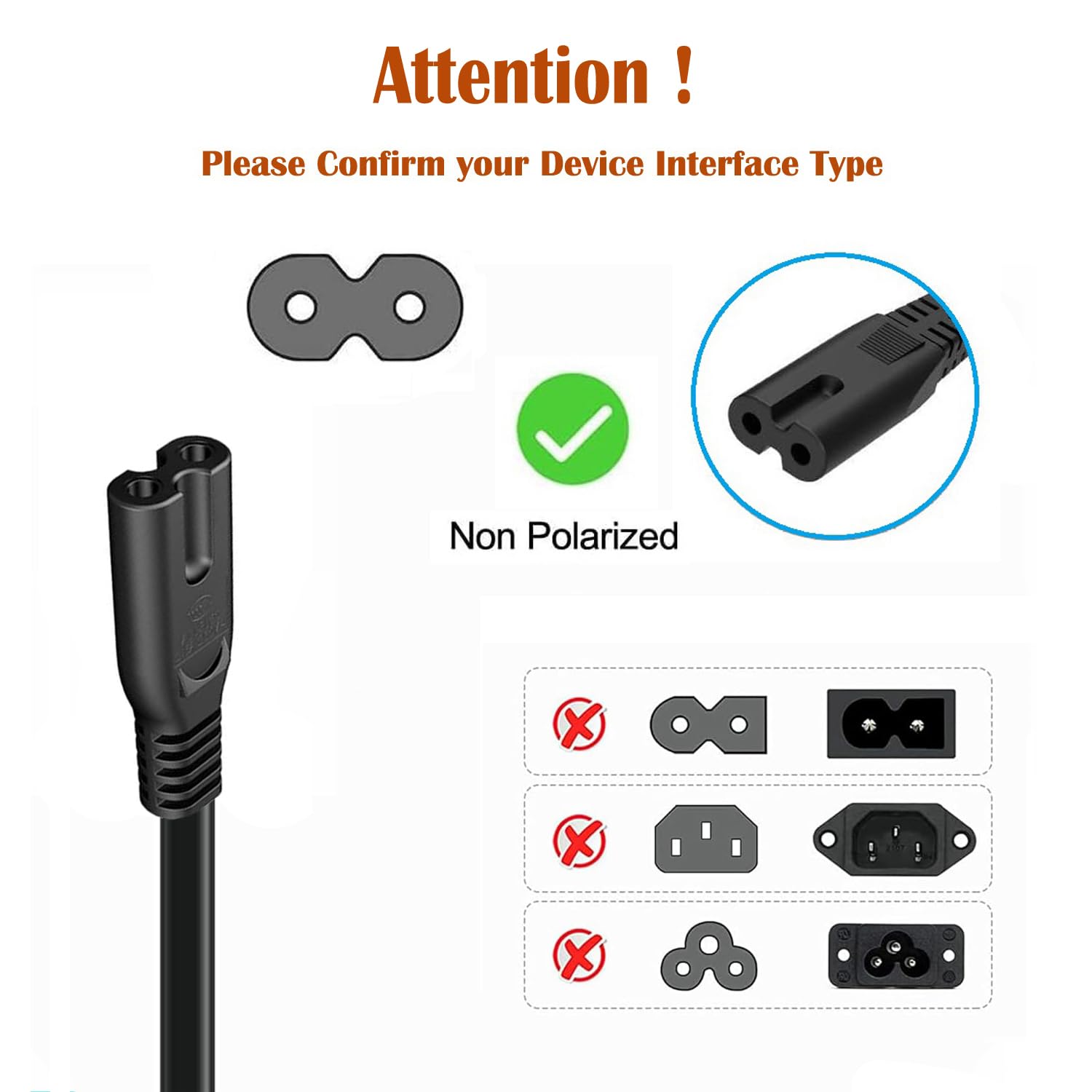 Amazon.com: 2-Prong AC Power Cord for Harman Kardon Onyx Studio 8